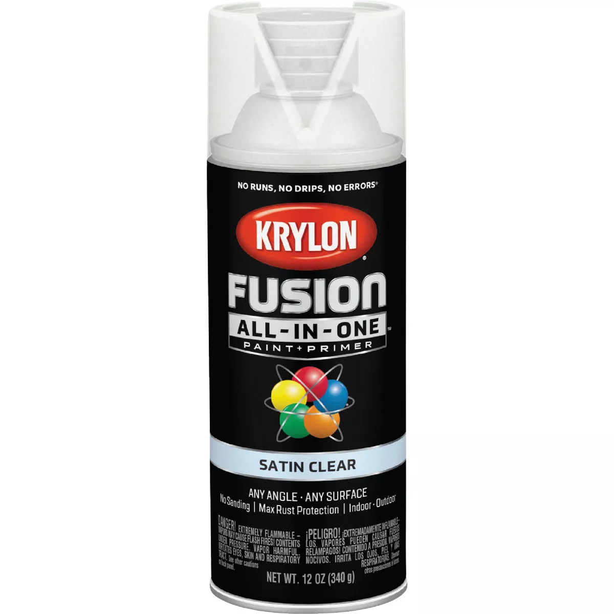 Krylon Fusion All-In-One Satin Spray Paint & Primer, Clear - photo 8
