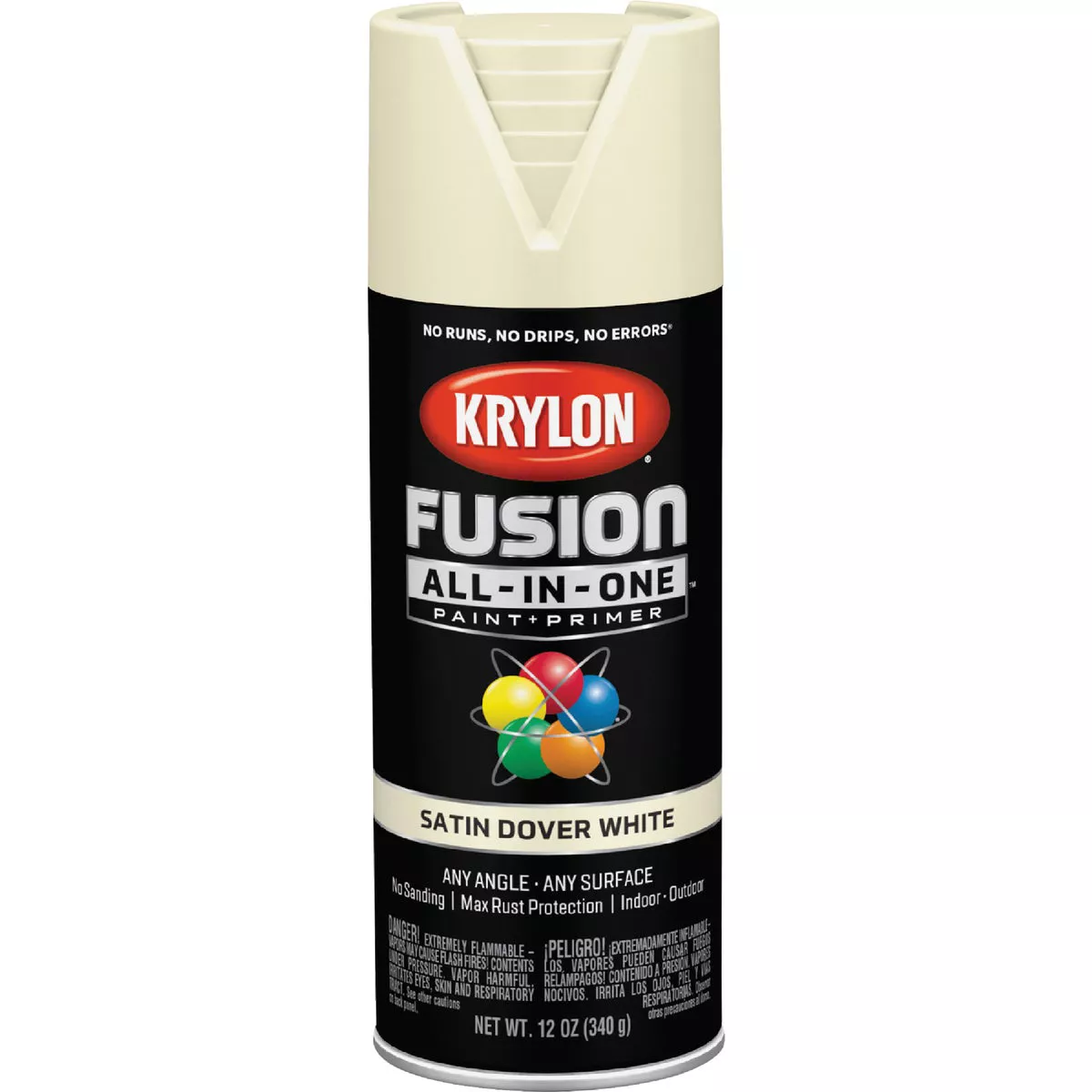 Krylon Fusion All-In-One Satin Spray Paint & Primer, Dover White - photo 7