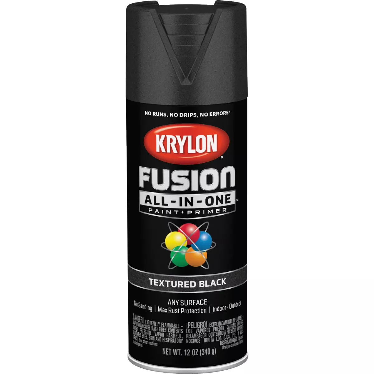 Krylon Fusion All-In-One Textured Spray Paint & Primer, Black - photo 8