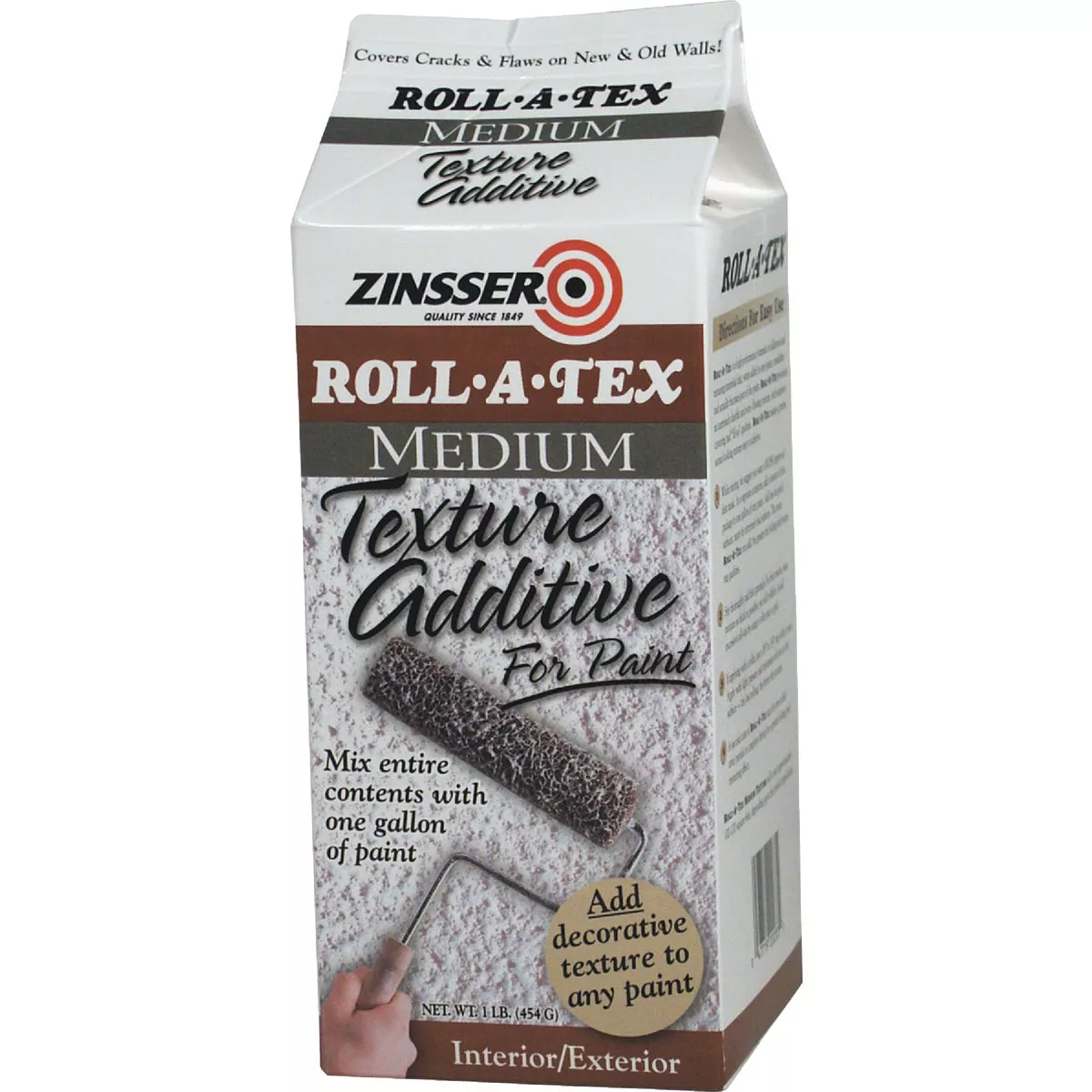 Zinsser Roll-A-Tex Medium Texture Paint Additive, 1 Lb. - photo 2