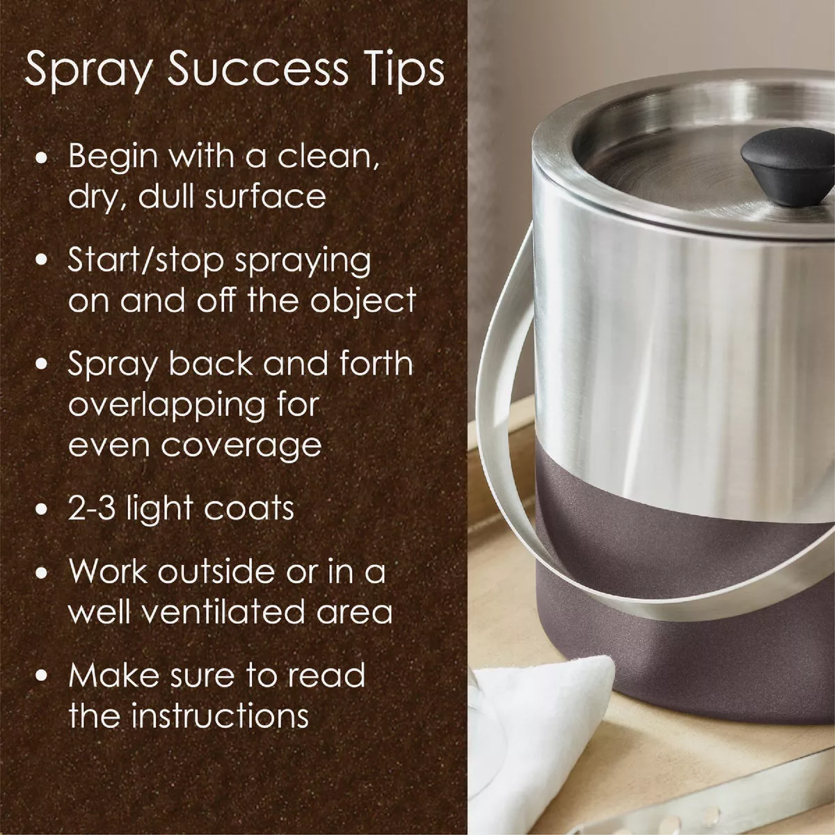 Krylon Fusion All-In-One Hammered Spray Paint & Primer, Cocoa Brown - photo 2