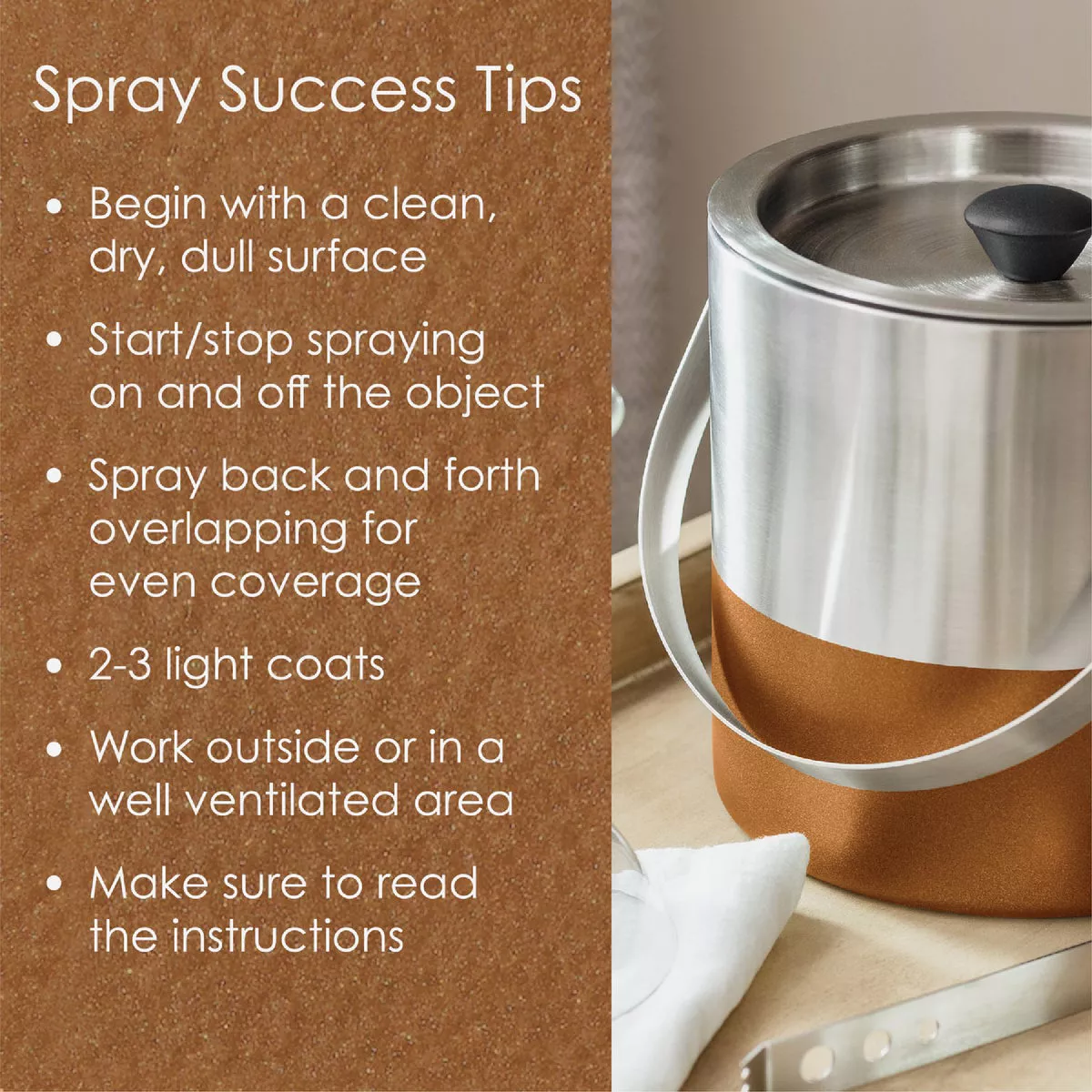 Krylon Fusion All-In-One Hammered Spray Paint & Primer, Copper - photo 3