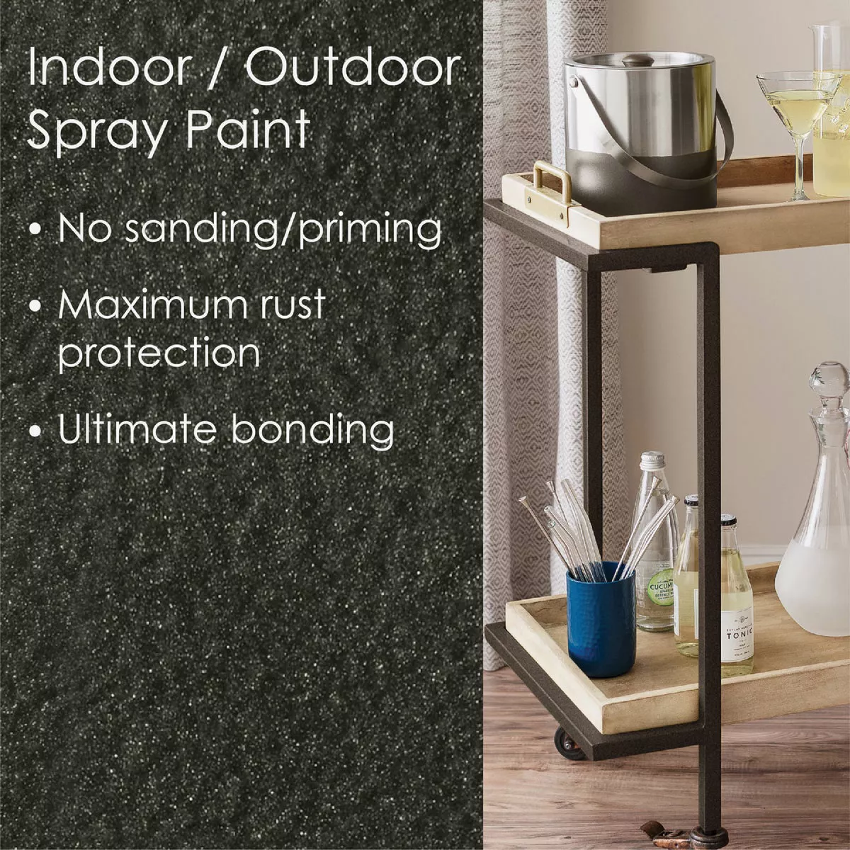 Krylon Fusion All-In-One Hammered Spray Paint & Primer, Dark Bronze - photo 4