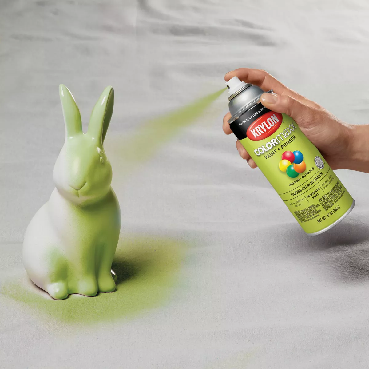 Krylon Colormaxx Gloss Spray Paint & Primer, Citrus Green - photo 6