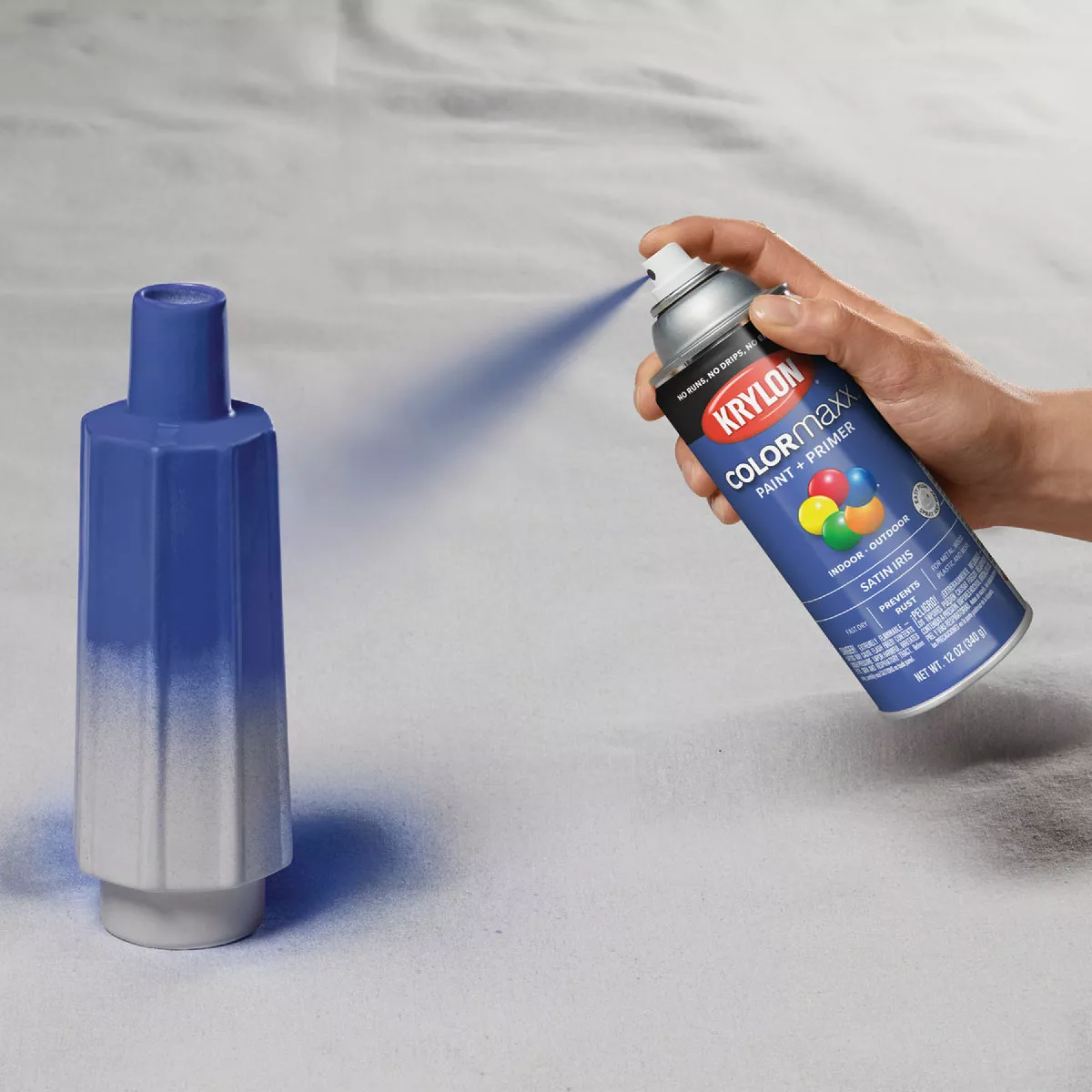 Krylon Colormaxx Satin Spray Paint & Primer, Iris - photo 4