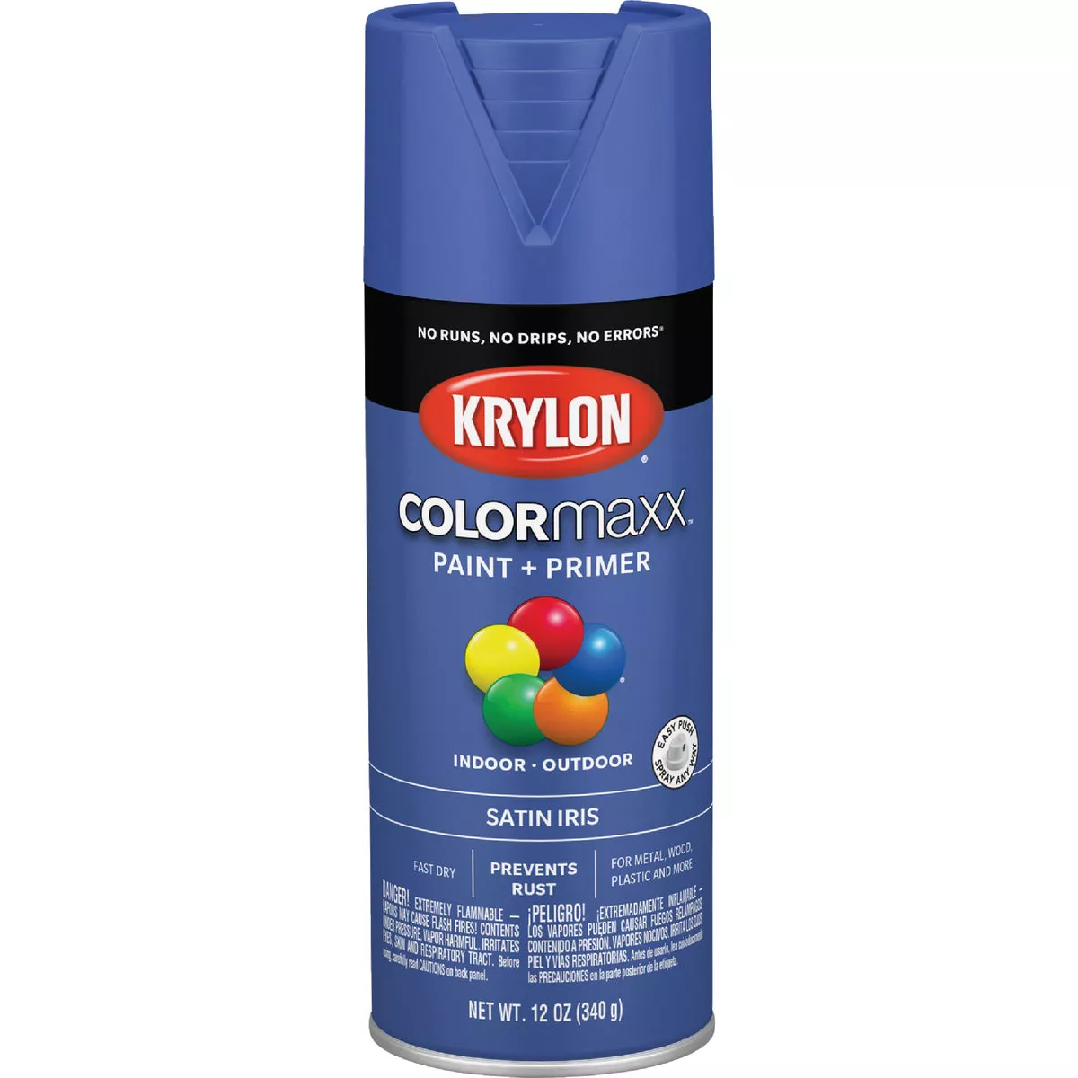 Krylon Colormaxx Satin Spray Paint & Primer, Iris - photo 5