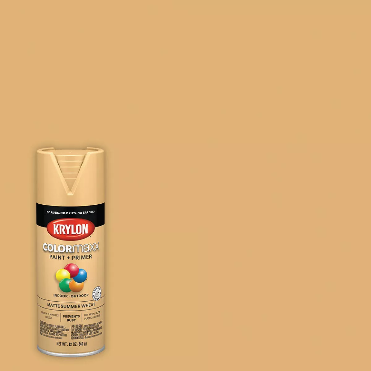 Krylon Colormaxx Matte Spray Paint & Primer, Summer Wheat - photo 7