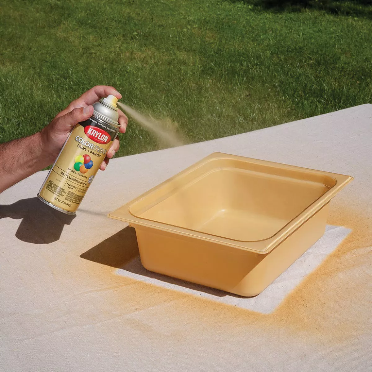 Krylon Colormaxx Matte Spray Paint & Primer, Summer Wheat - photo 3