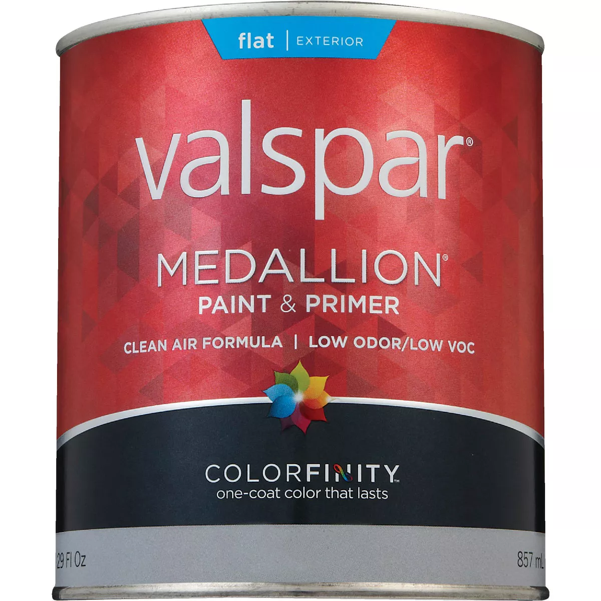Valspar Medallion 100% Acrylic Paint & Primer Flat Exterior House Paint, Pastel Base, 1 Qt. - photo 2