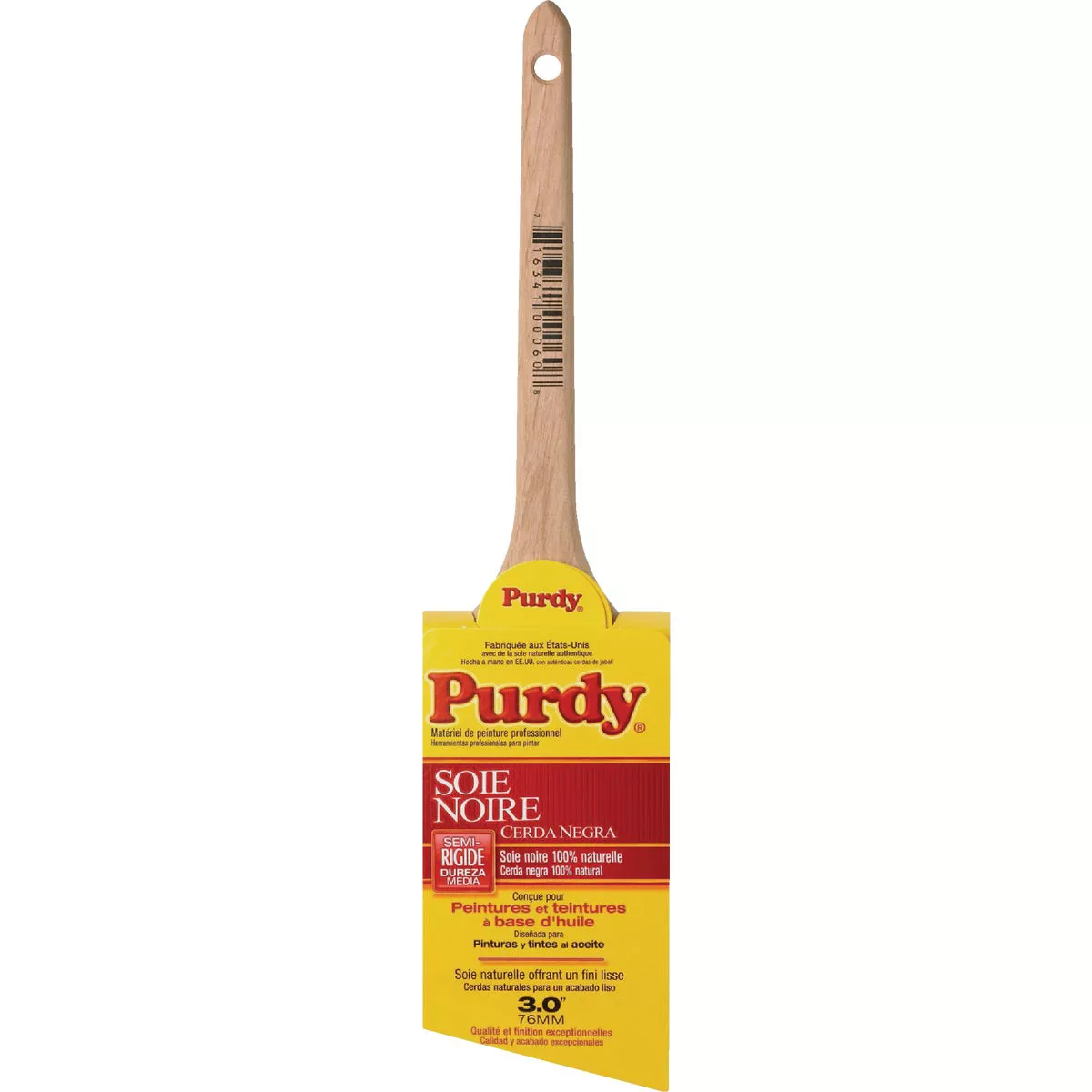 Purdy Black Bristle 3 In. Angular Trim Paint Brush - photo 2