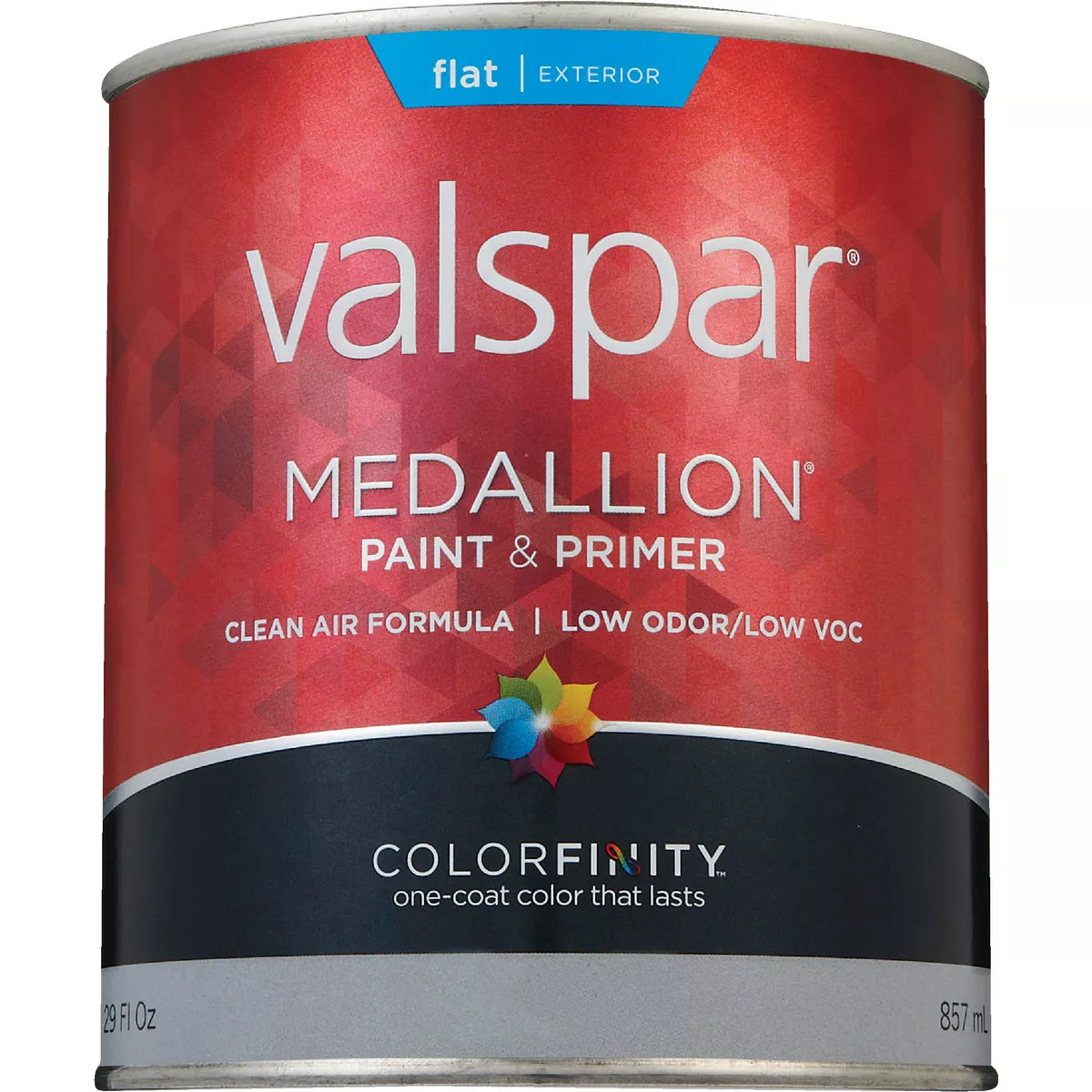 Valspar Medallion 100% Acrylic Paint & Primer Flat Exterior House Paint, Tint Base, 1 Qt. - photo 2
