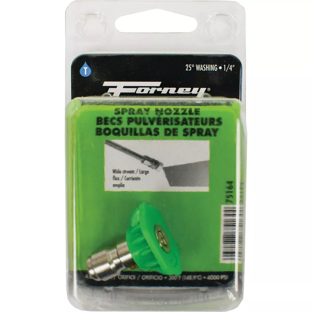 Forney 4.0mm 25 Degree Green Pressure Washer Spray Tip - photo 2
