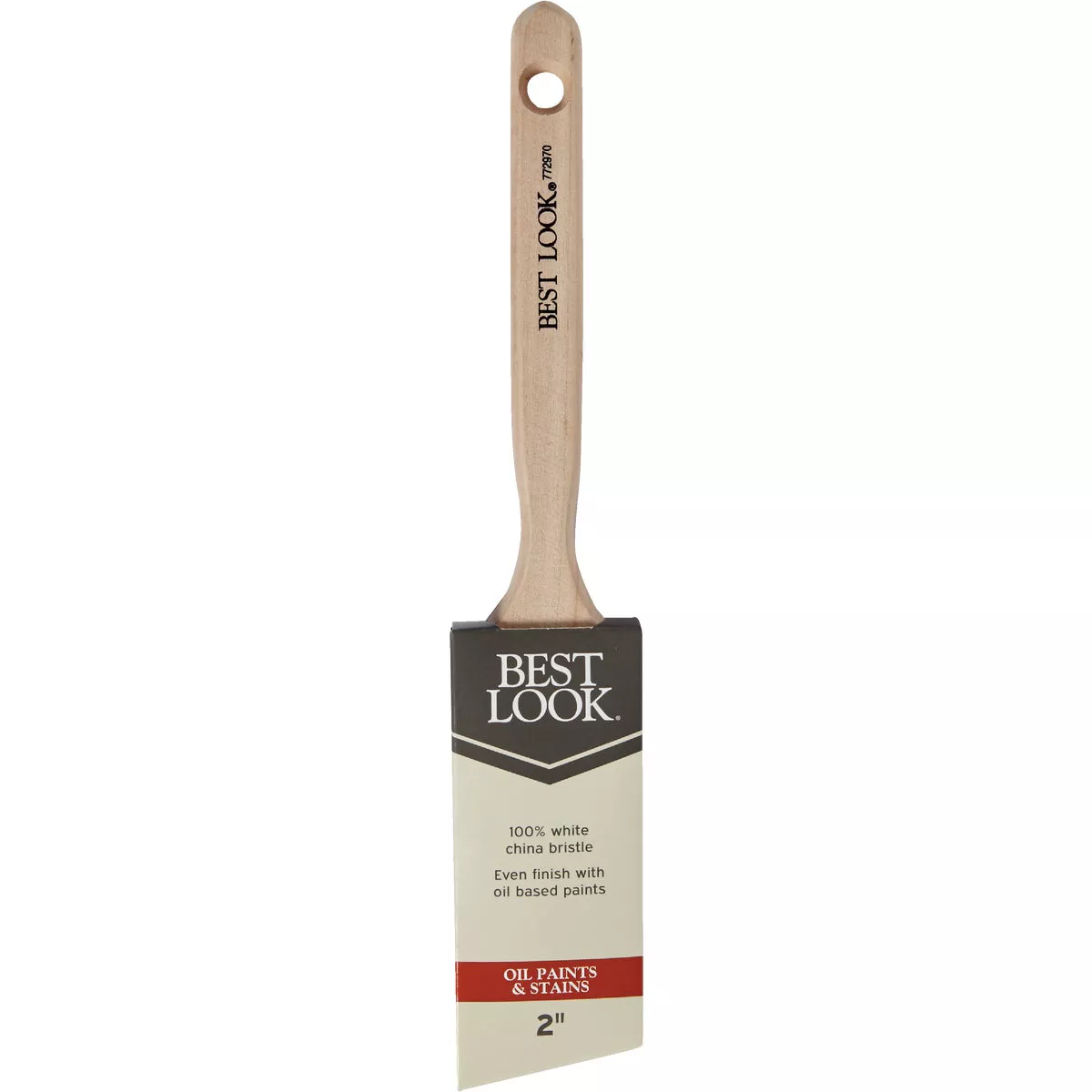Best Look 2 In. Angle White Natural China Bristle Paint Brush - photo 2