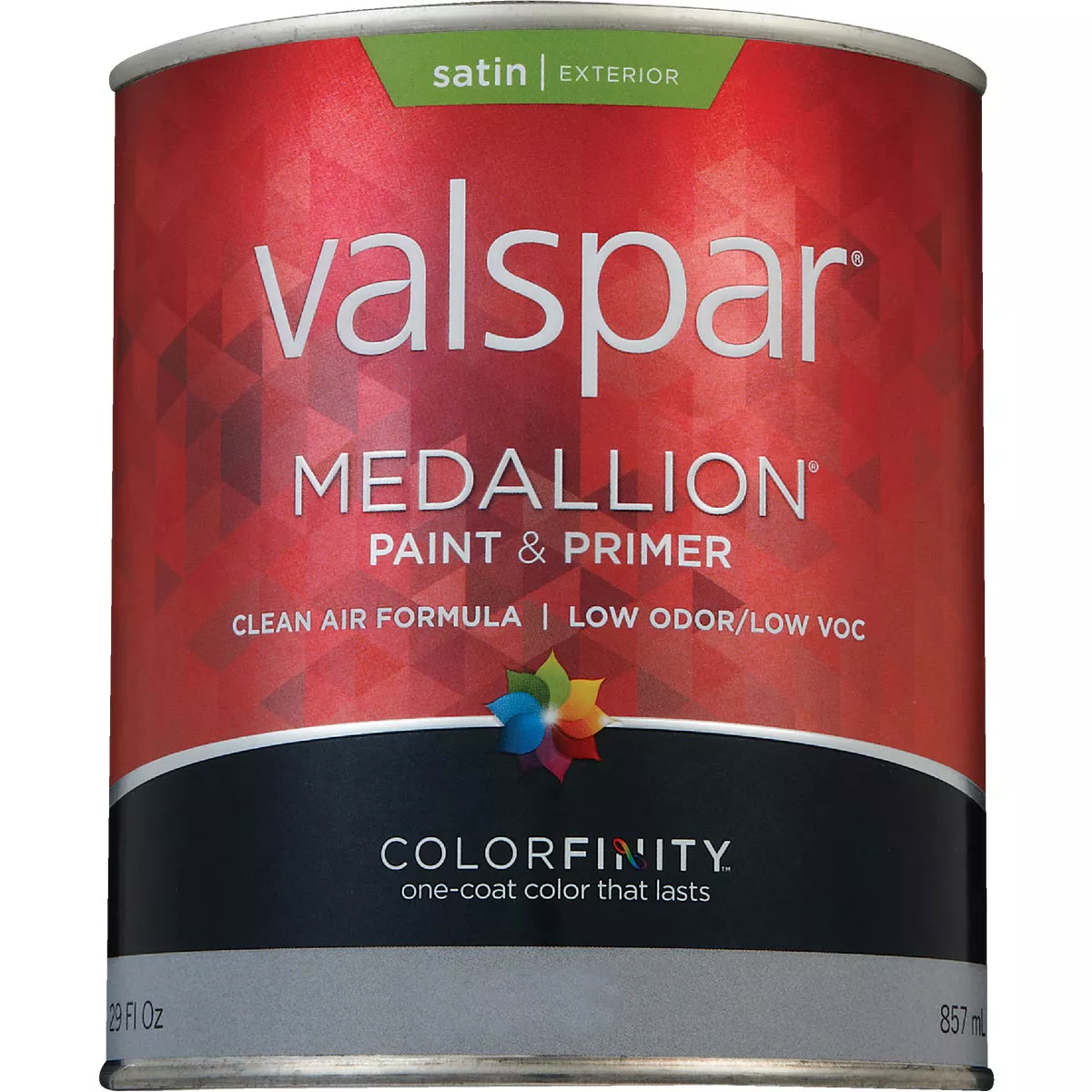 Valspar Medallion 100% Acrylic Paint & Primer Satin Exterior House Paint, Pastel Base, 1 Qt. - photo 2