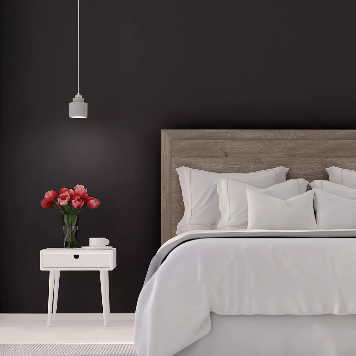 Rust-Oleum Sure Color Flat Black Interior Wall Paint and Primer, Gallon - photo 2