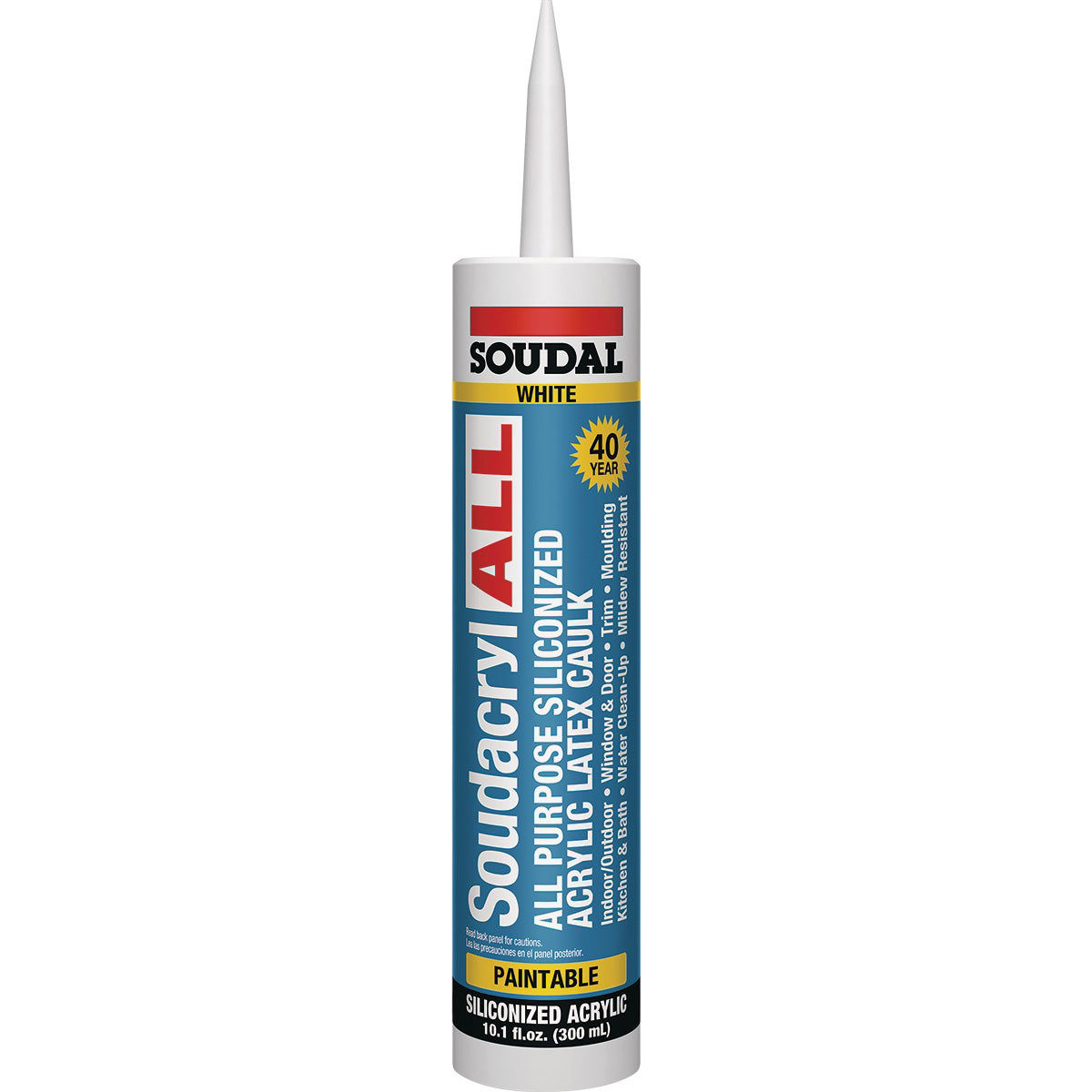Soudacryl All 10.1 Oz. White Siliconized Acrylic Latex AllPurpose
