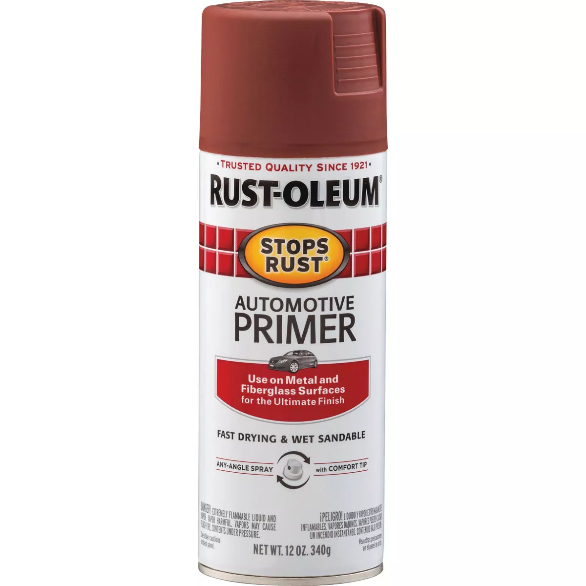 Rust-Oleum Stops Rust Red 12 Oz. Spray Automotive Paint Primer - photo 2