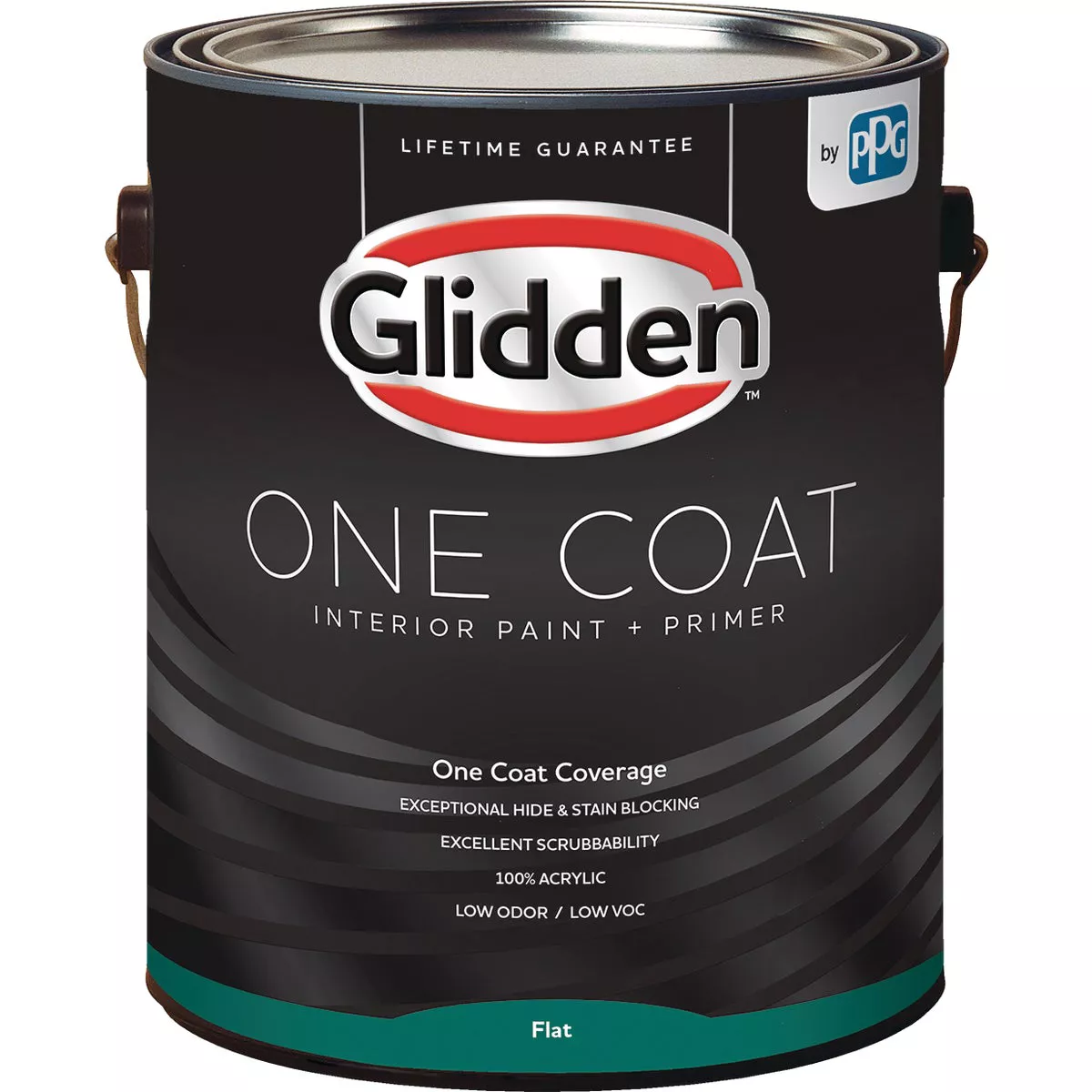 Glidden One Coat Interior Paint + Primer Flat Ultra Deep Base 1 Gallon