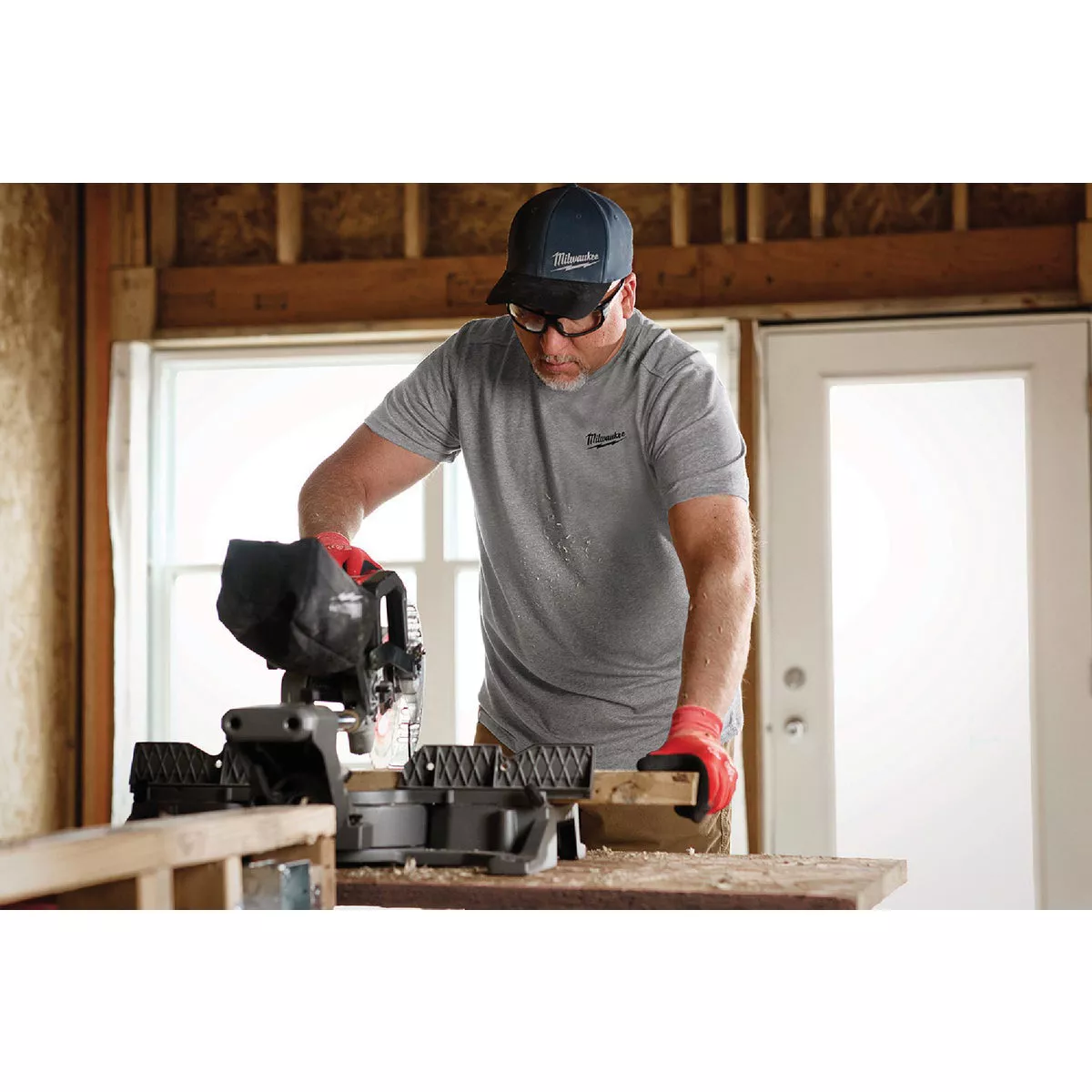 Milwaukee Large Gray Short Sleeve Unisex Hybrid Work Shirt - photo 5