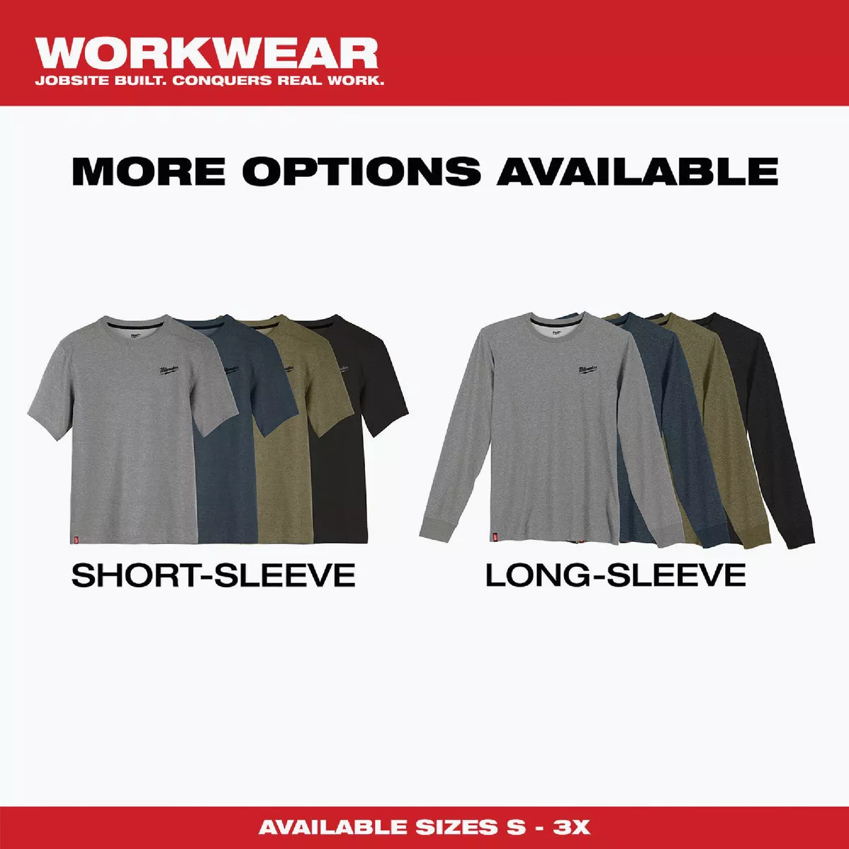 Milwaukee Large Gray Short Sleeve Unisex Hybrid Work Shirt - photo 2