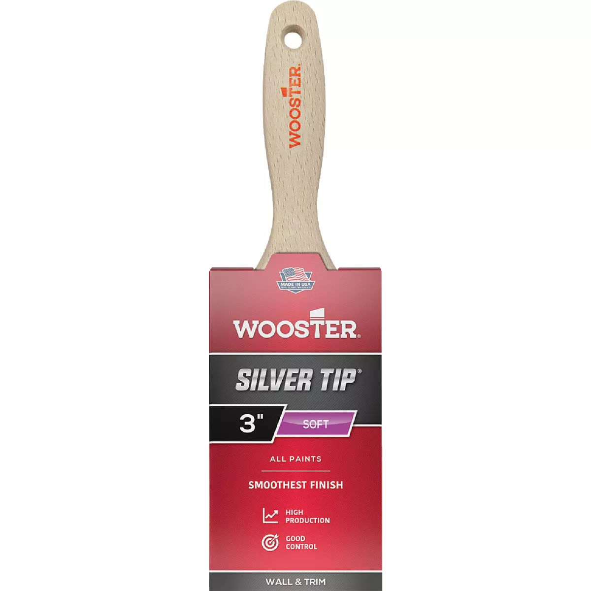 Wooster SILVER TIP 3 In. Flat Varnish And Paint Brush