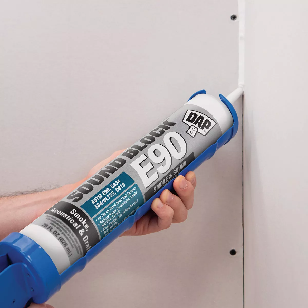 DAP Sound Block 28 Oz. Acoustical, Draft, Smoke & Sound Sealant, White - photo 2