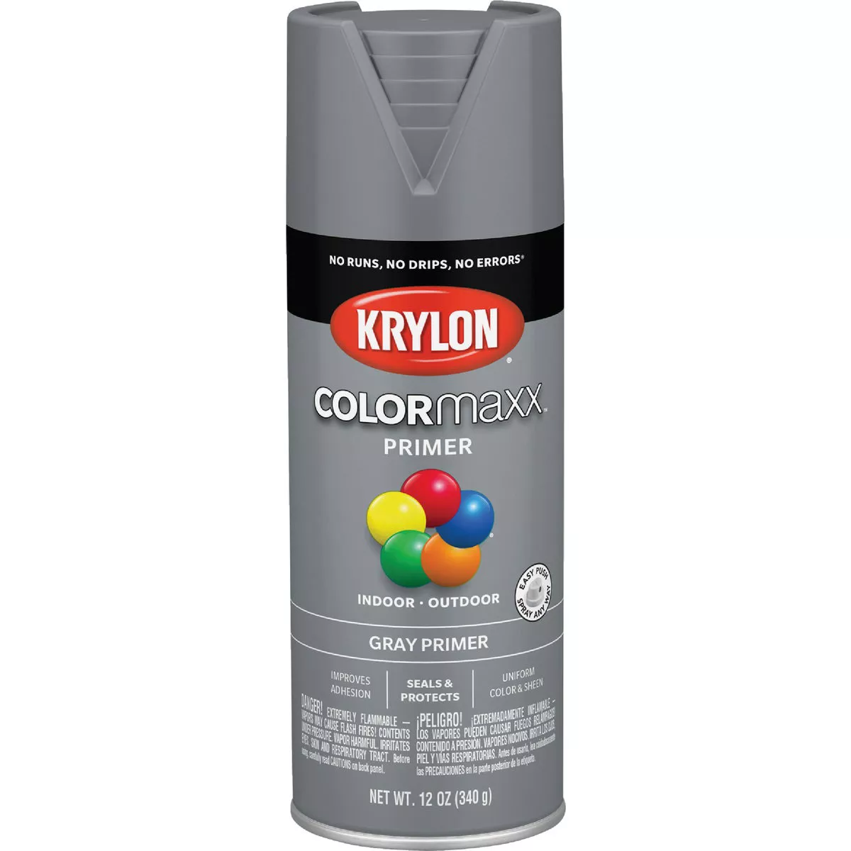 Krylon ColorMaxx Gray 12 Oz. All-Purpose Spray Paint Primer - photo 2