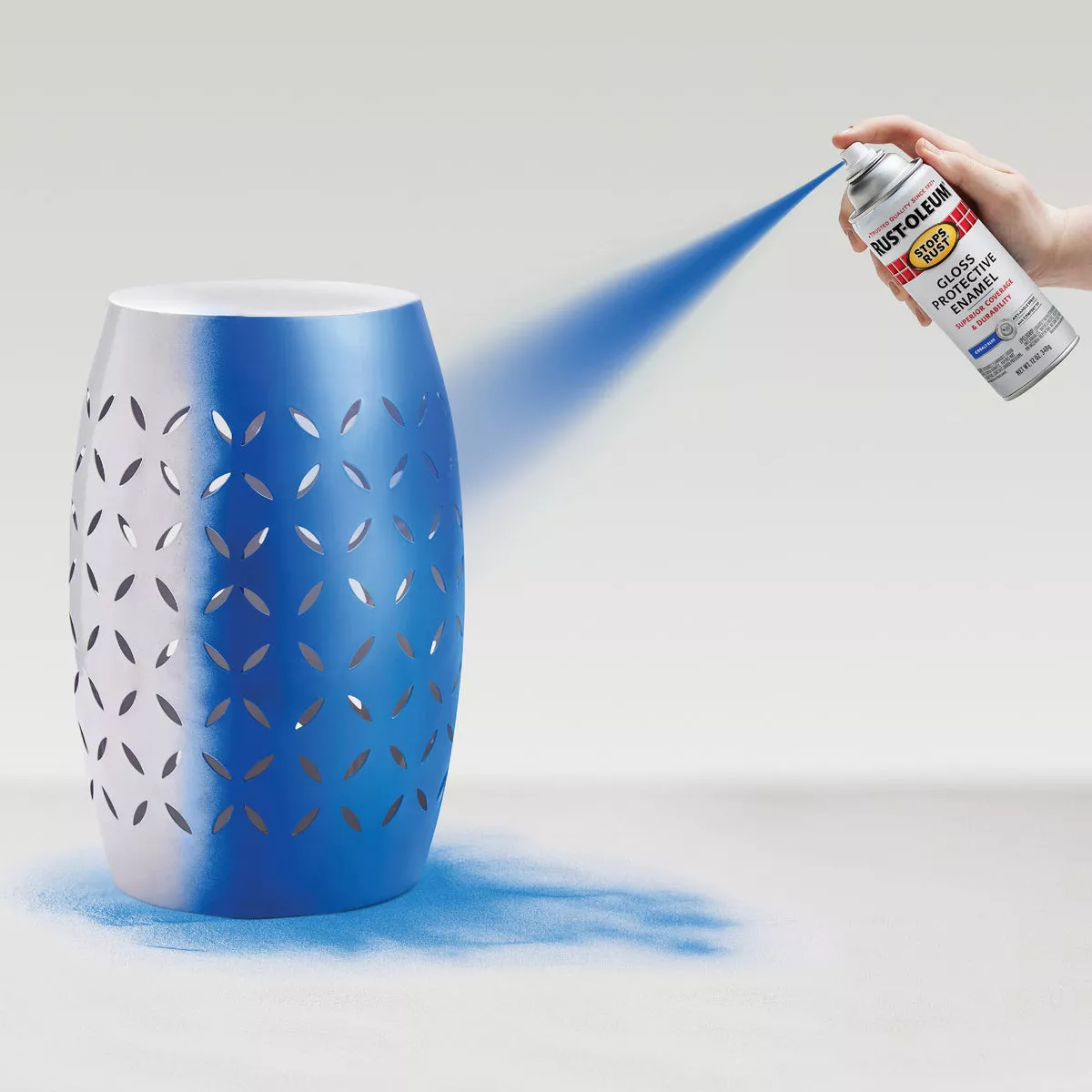 Rust-Oleum Stops Rust 12 Oz. Gloss Cobalt Spray Paint Protective Enamel - photo 4