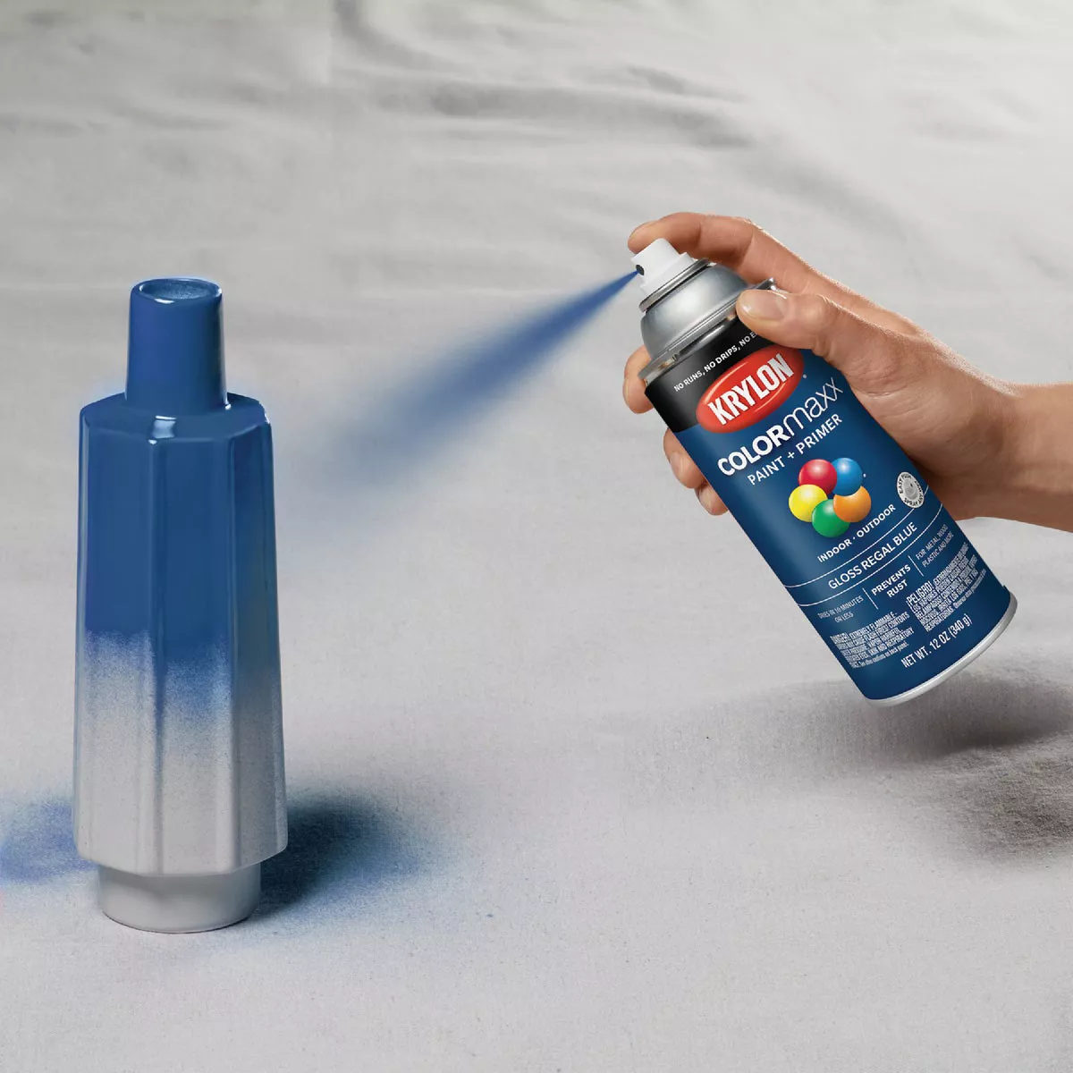 Krylon ColorMaxx 12 Oz. Gloss Spray Paint, Regal Blue - photo 3