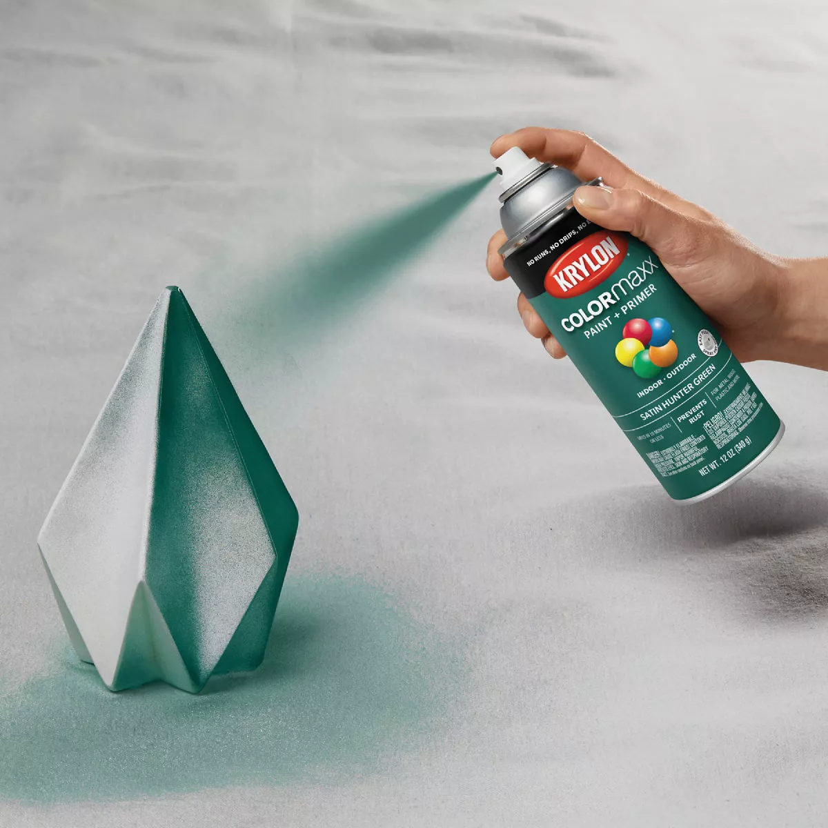 Krylon ColorMaxx 12 Oz. Gloss Spray Paint, Hunter Green - photo 6