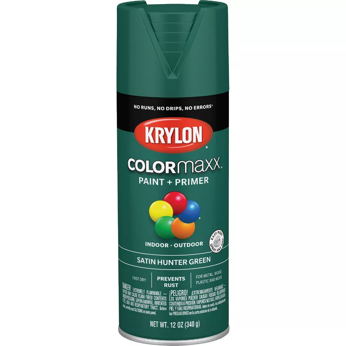 Krylon ColorMaxx 12 Oz. Gloss Spray Paint, Hunter Green - photo 3