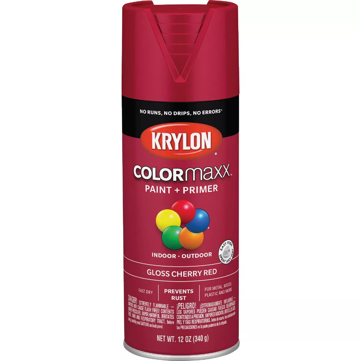 Krylon ColorMaxx 12 Oz. Gloss Spray Paint, Cherry Red - photo 8