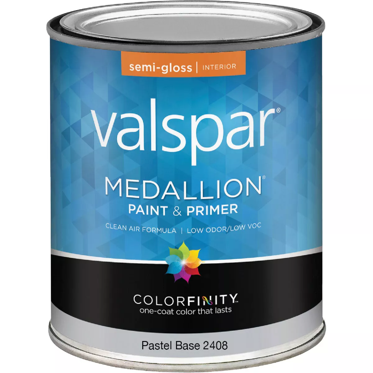 Valspar Medallion 100% Acrylic Paint & Primer Semi-Gloss Interior Wall Paint, Pastel Base, 1 Qt.
