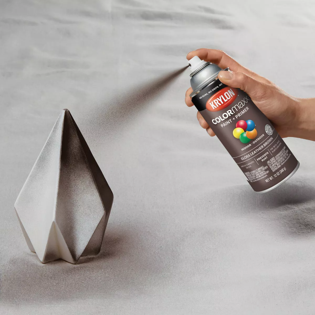 Krylon ColorMaxx 12 Oz. Gloss Spray Paint, Leather Brown - photo 7