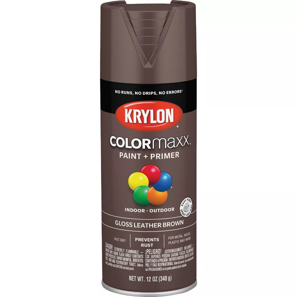 Krylon ColorMaxx 12 Oz. Gloss Spray Paint, Leather Brown - photo 6