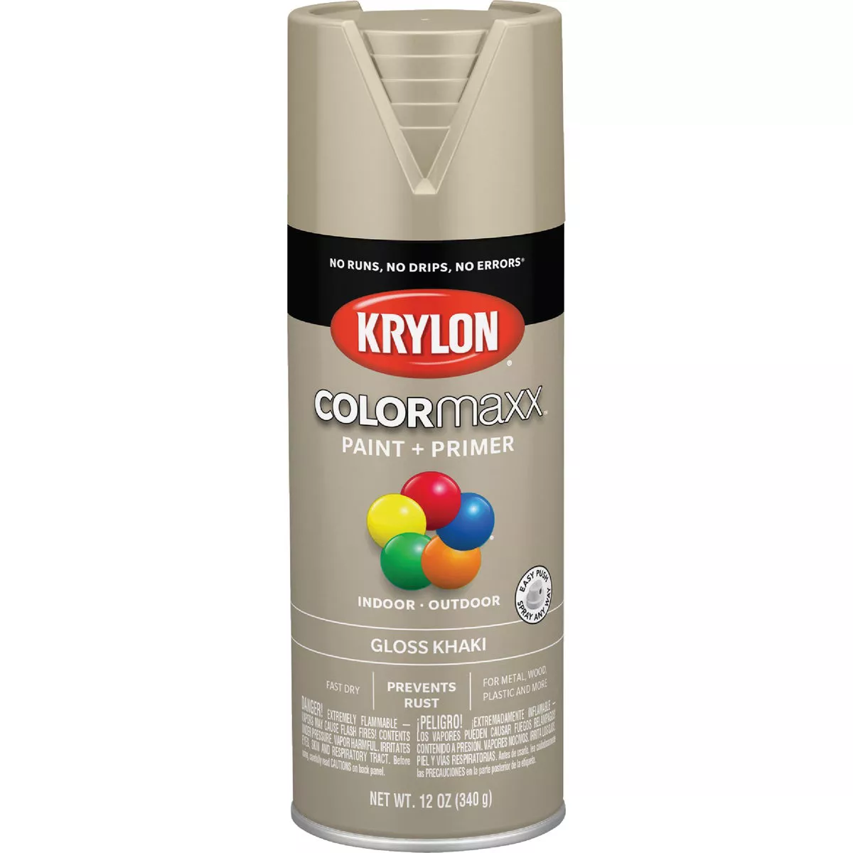 Krylon ColorMaxx 12 Oz. Gloss Spray Paint, Khaki - photo 4