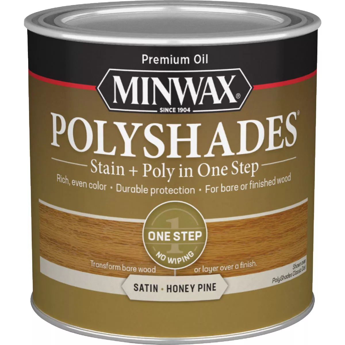 Minwax Polyshades 1/2 Pt. Satin Stain & Finish Polyurethane In 1-Step, Honey Pine - photo 7