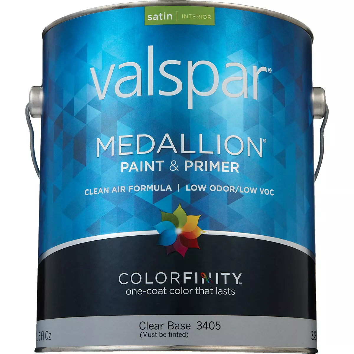 Valspar Medallion 100% Acrylic Paint & Primer Satin Interior Wall Paint, Clear Base, 1 Gal. - photo 2