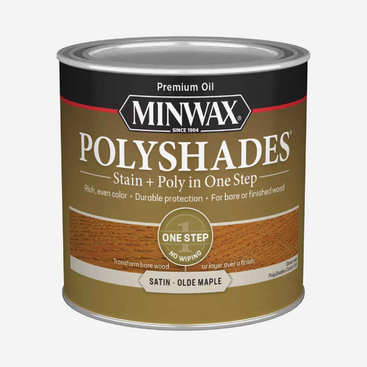 Minwax Polyshades 1/2 Pt. Satin Stain & Finish Polyurethane In 1-Step, Olde Maple - photo 2