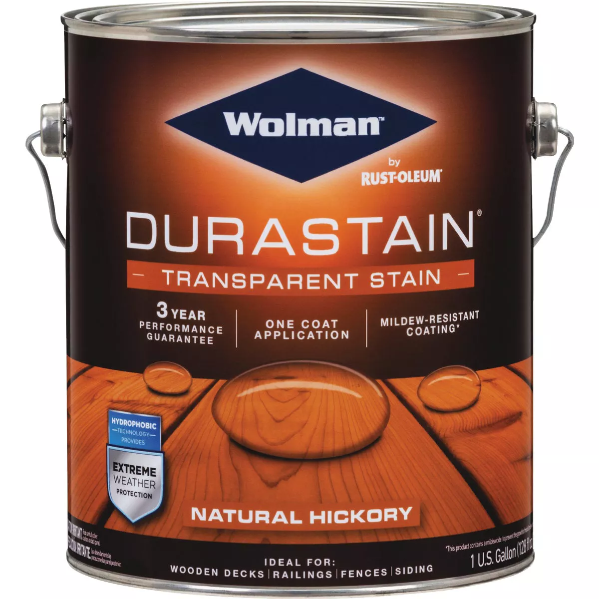 Wolman RainCoat One Coat Transparent Exterior Stain, Natural Hickory, 1 Gal. - photo 2