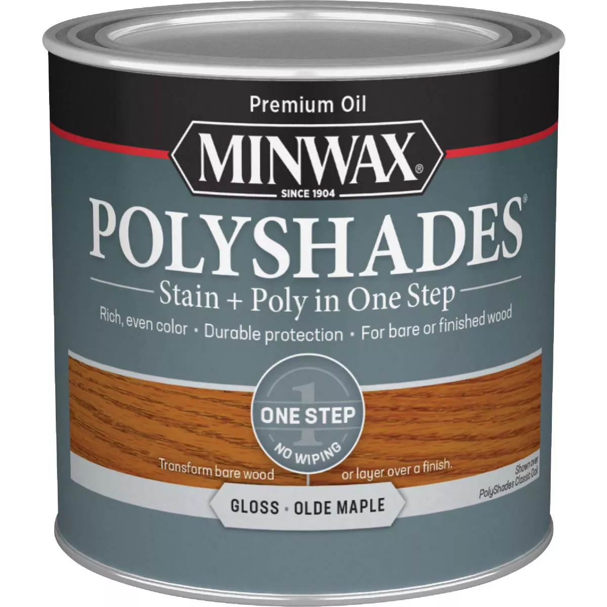 Minwax Polyshades 1/2 Pt. Gloss Stain & Finish Polyurethane In 1-Step, Olde Maple - photo 3