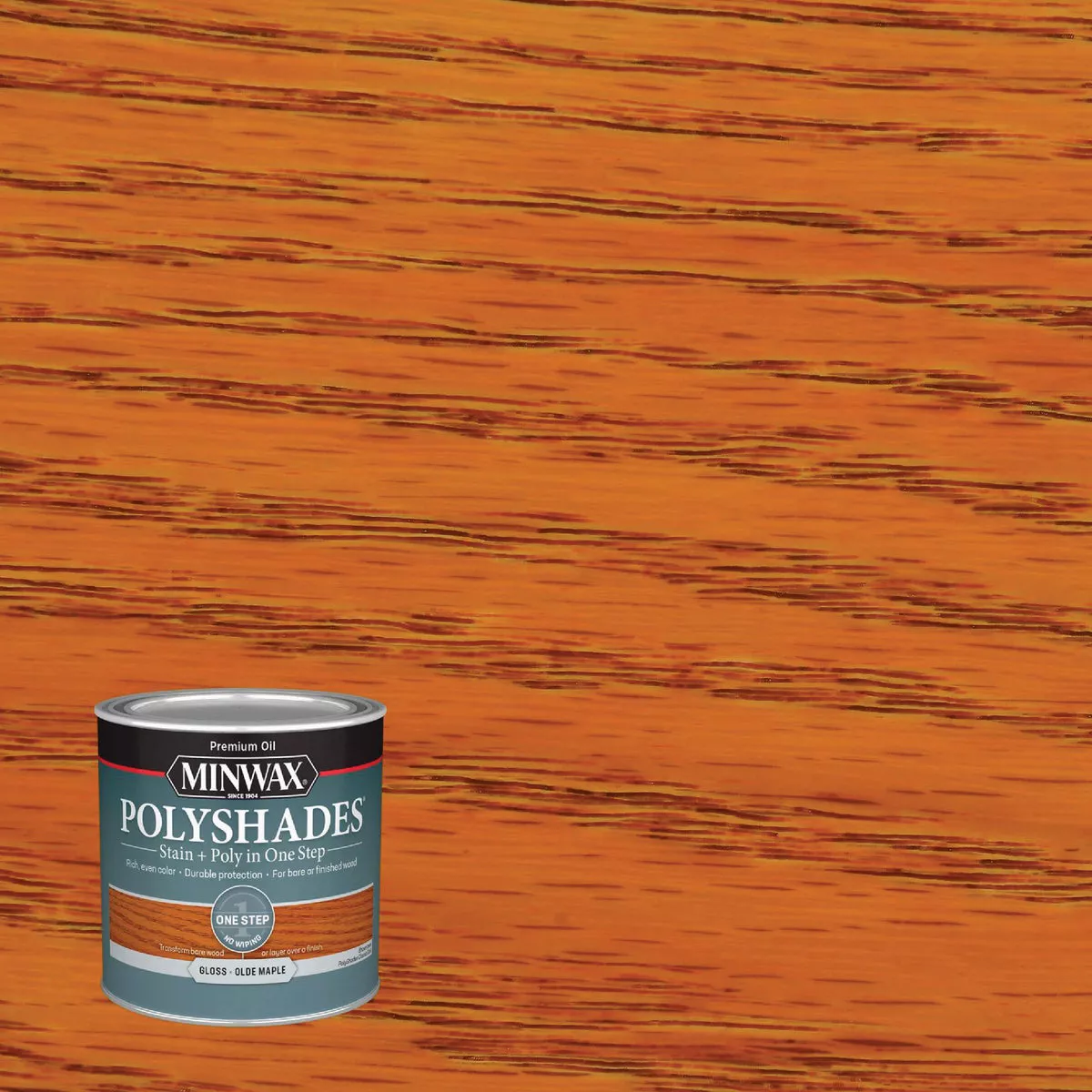 Minwax Polyshades 1/2 Pt. Gloss Stain & Finish Polyurethane In 1-Step, Olde Maple - photo 2