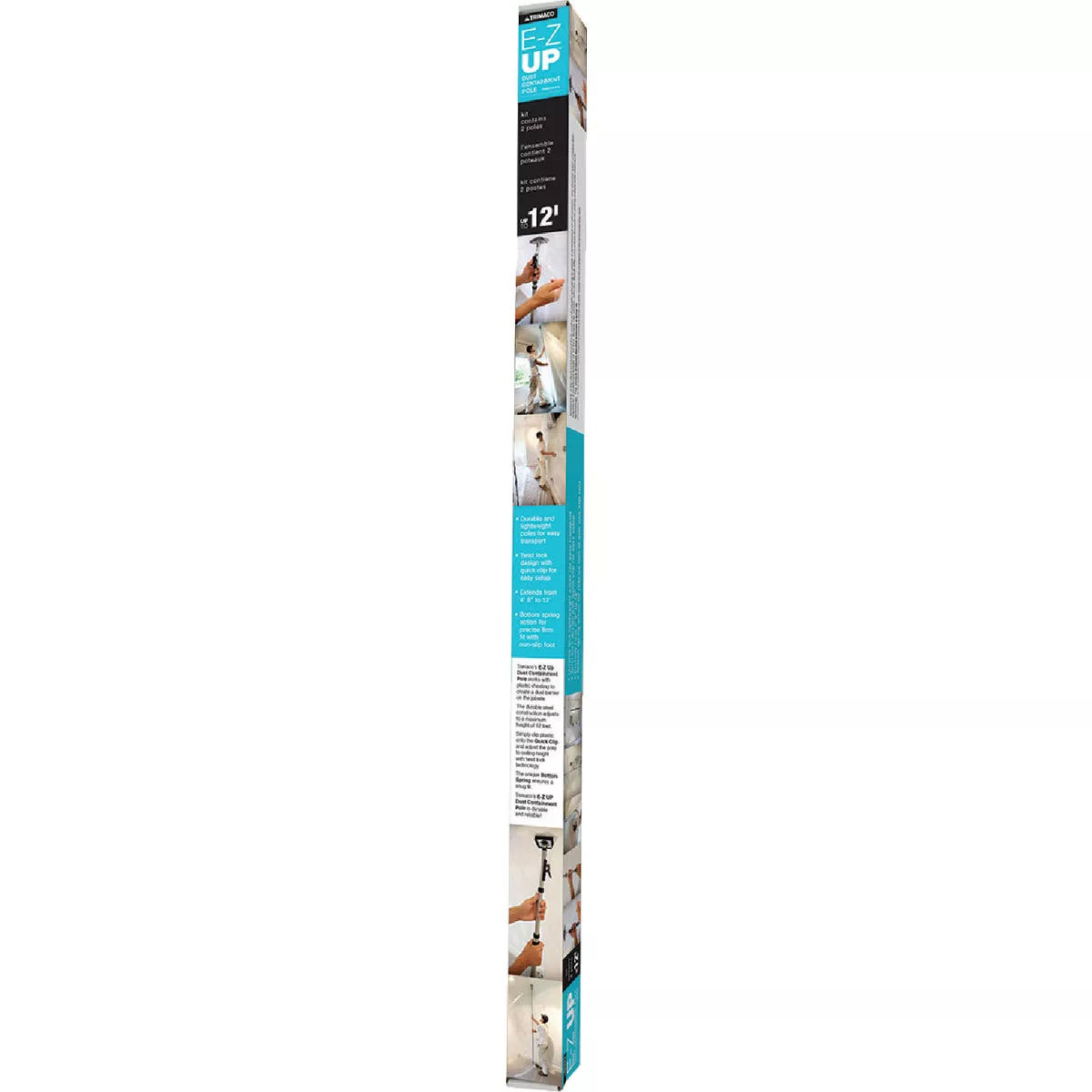 Trimaco E-Z Up 12 Ft. Dust Containment Pole (2-Pack)