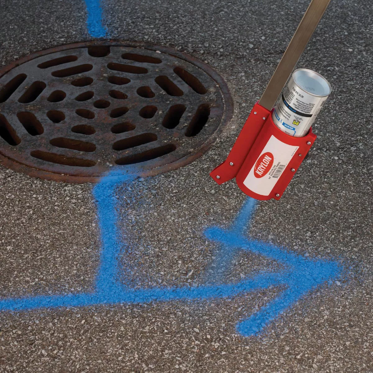 Krylon Mark-It 730308 Industrial SB APWA Blue Inverted Marking Paint - photo 4