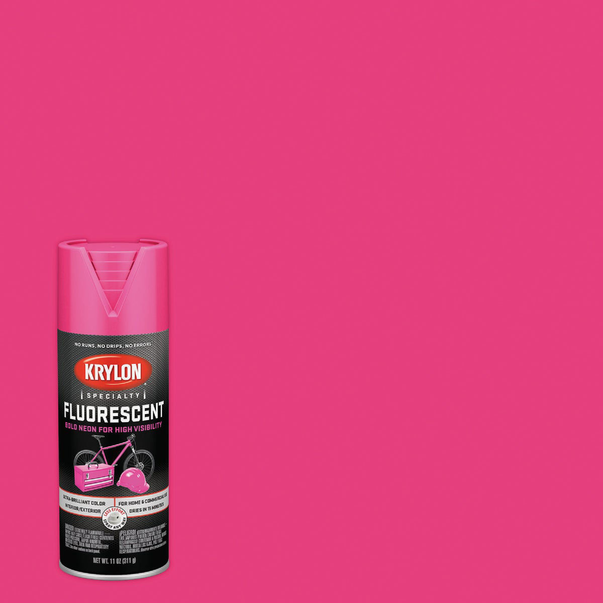 Krylon 11 Oz. Fluorescent Spray Paint, Cerise Pink