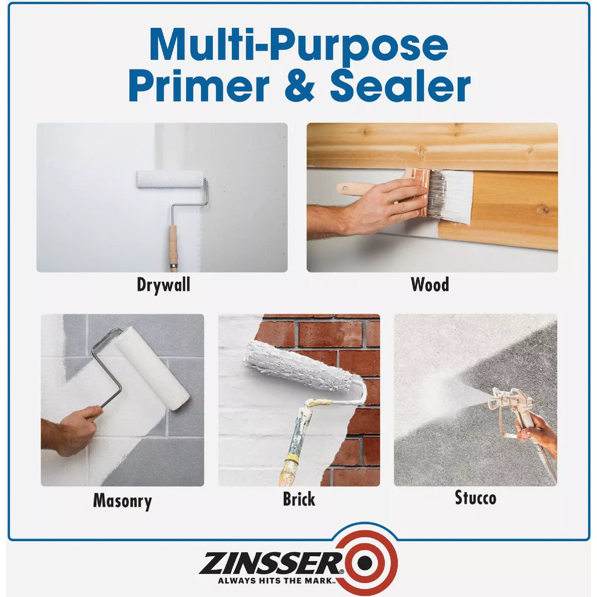 Zinsser HIDZ Multi-Purpose Primer and Sealer, White, 1 Qt. - photo 5