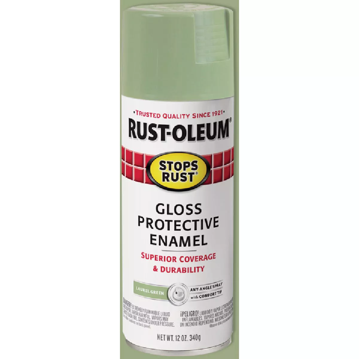 Rust-Oleum Stops Rust Laurel Green Gloss 12 Oz. Anti-Rust Spray Paint