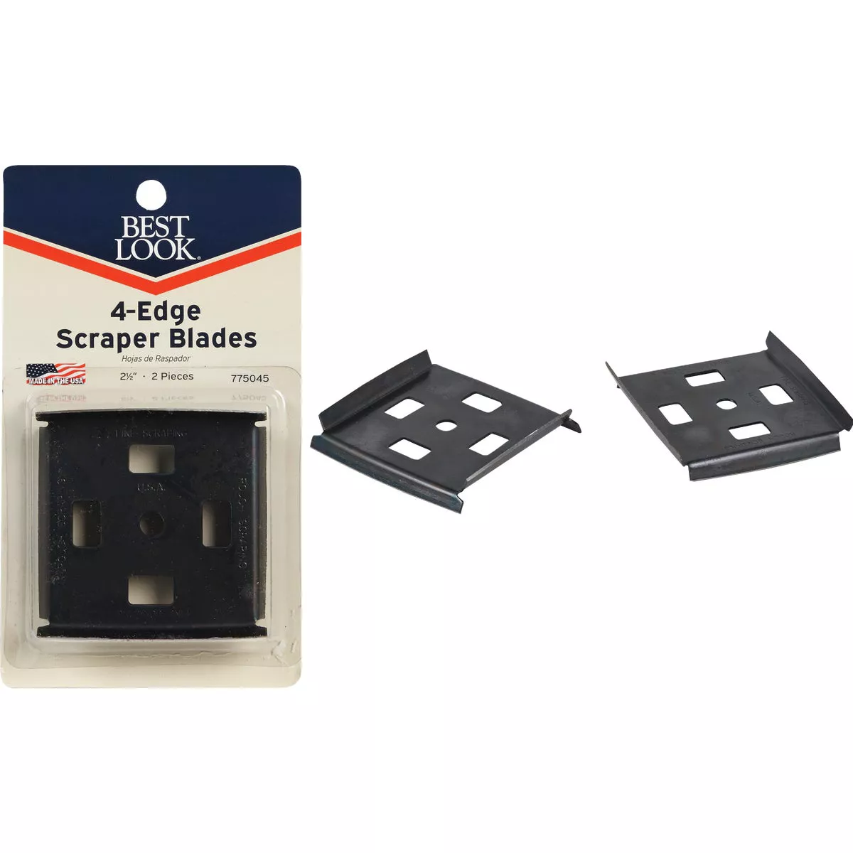 Best Look 2-1/2 In. 4-Edge Replacement Scraper Blade (2-Pack)