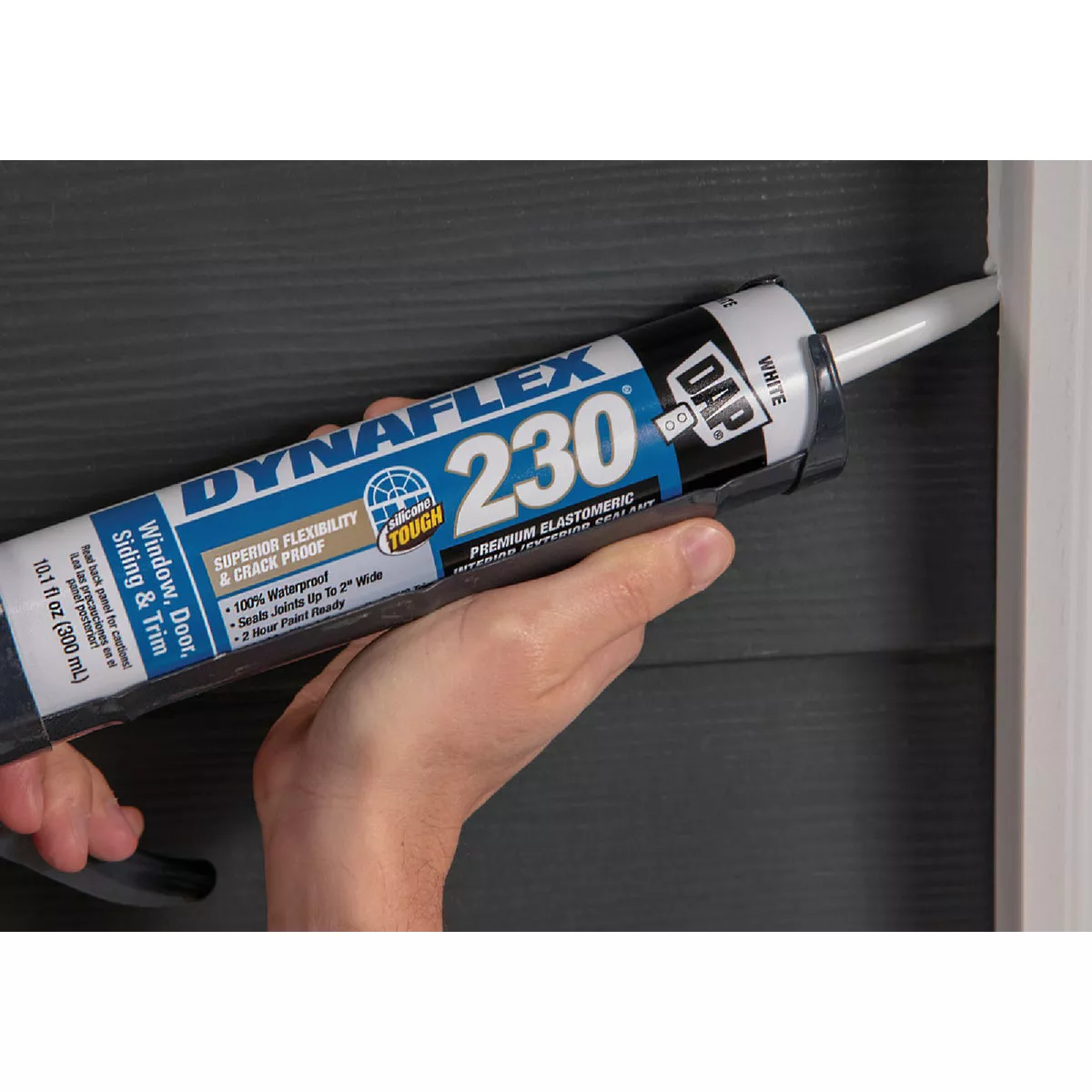 Dap Dynaflex 230 10.1 Oz. 100% Waterproof Window, Door, Siding & Trim Elastomeric Sealant, White - photo 7
