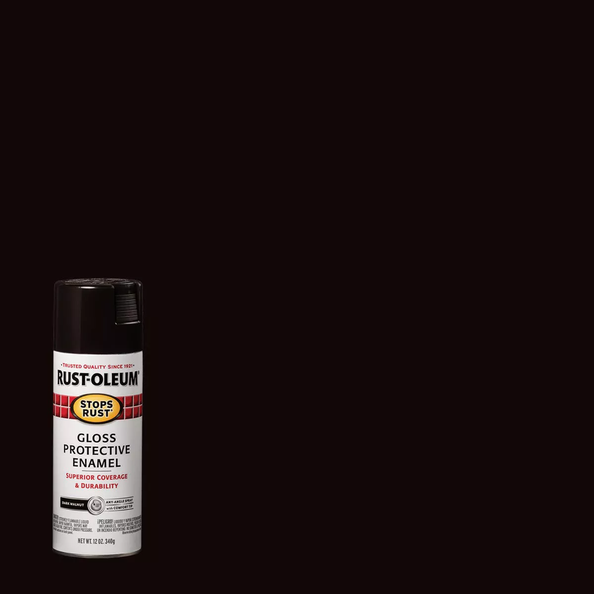 Rust-Oleum Stops Rust 12 Oz. Dark Walnut Gloss Anti-Rust Spray Paint